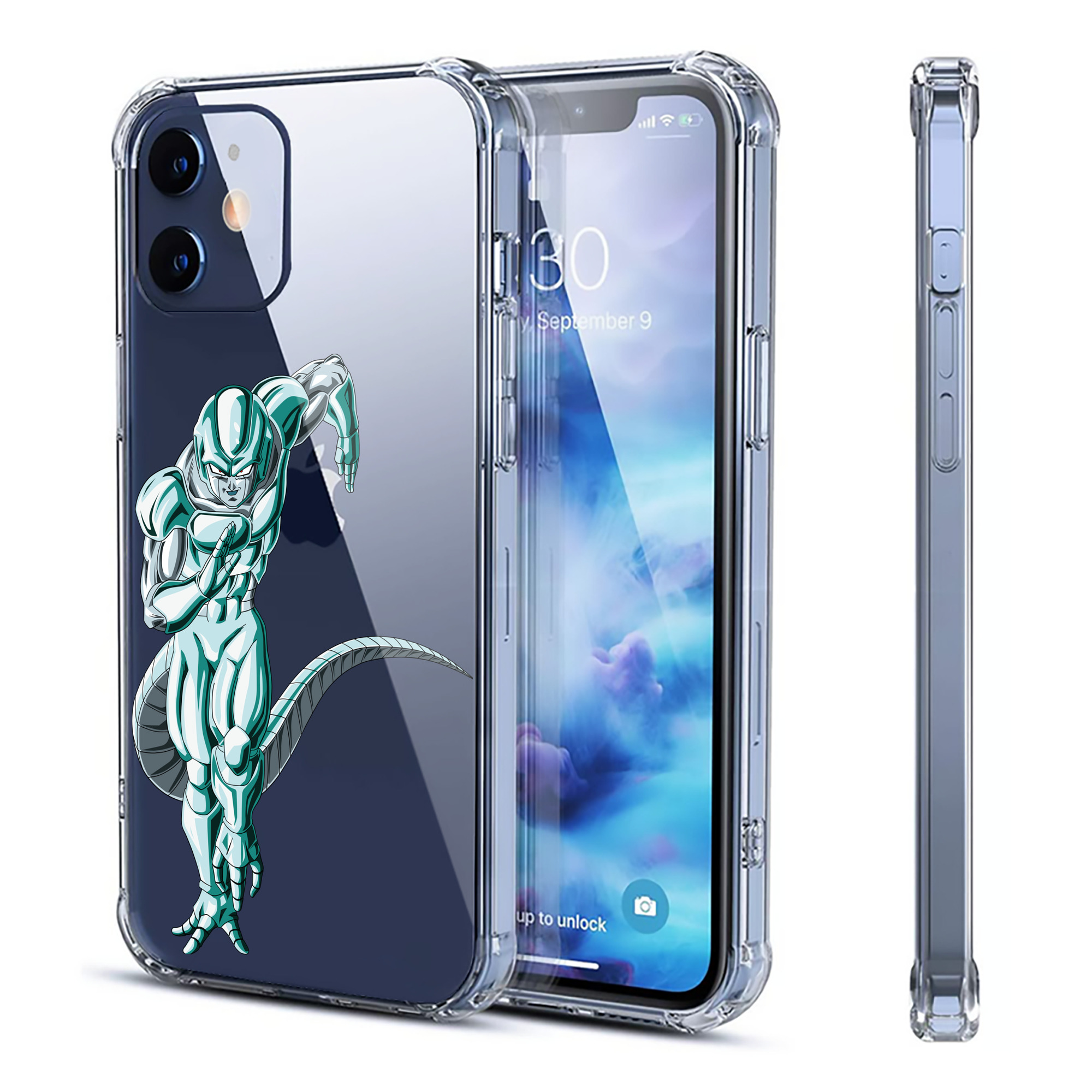 （画像用） ドラゴンボール フリーザ DRAGON BALL Frieza 【iPhone 12シリーズ対応】透明スマホケース（クリアソフトケース）